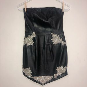 Black pleather dress